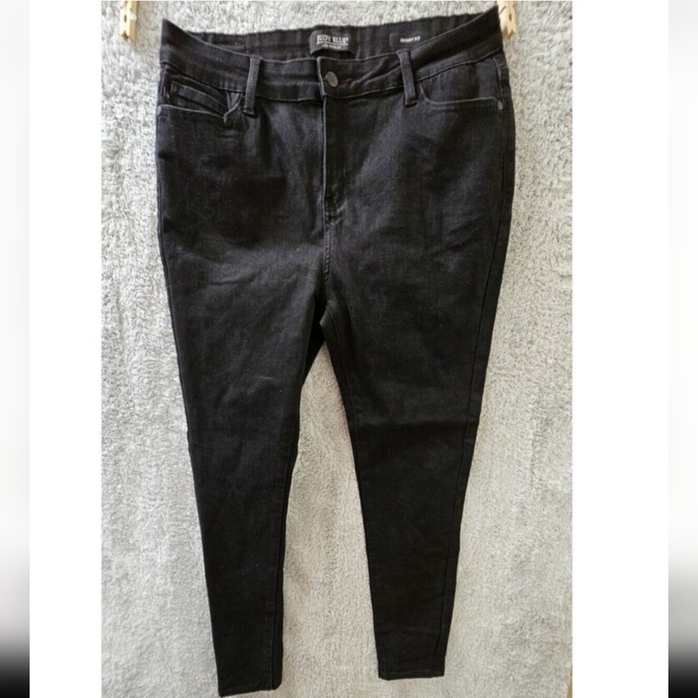 Judy Blue High Rise Black Denim Skinny Jeans- 15/32